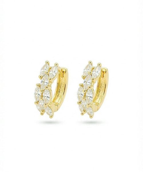 EARRINGS SILVER/ CUBIC ZIRCONIA
