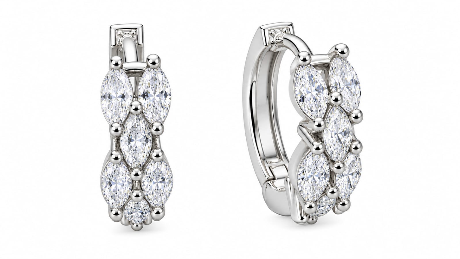EARRINGS SILVER/ CUBIC ZIRCONIA