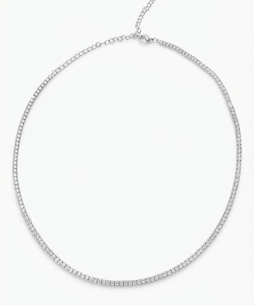 NECKLACE SILVER/ CUBIC ZIRCONIA